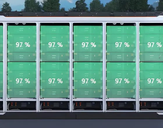 Vaayum Energy containerised battery storage perspective view